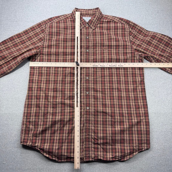 Carhartt Shirt Mens XL Tall Brown Plaid Long Sleeve Button Up 2007 Autumn Fall - Picture 7 of 11